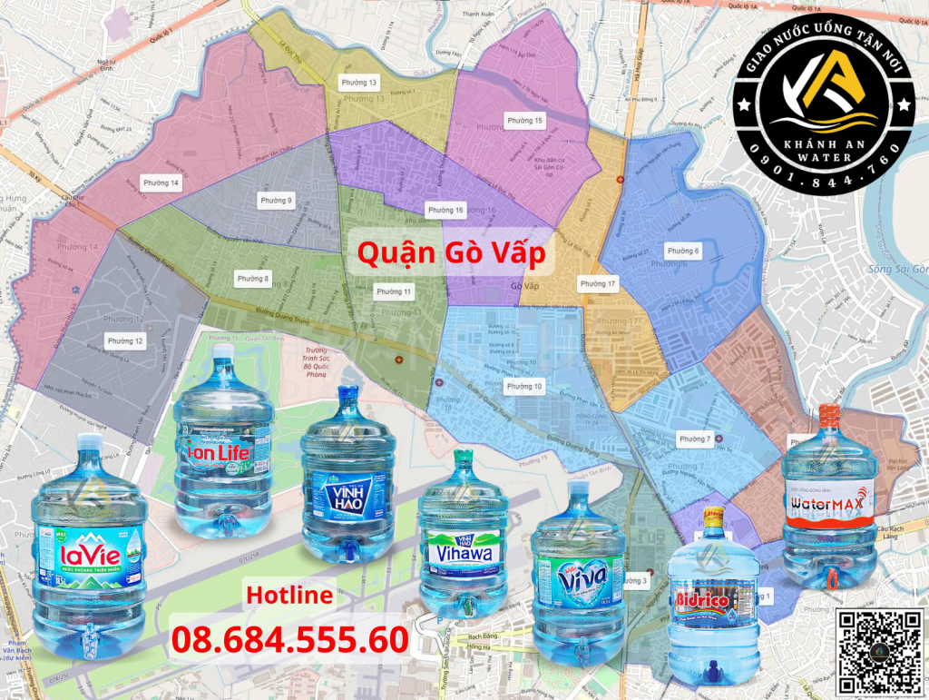 Bản đồ giao nước Gò Vấp tận nơi tại phường An Hội Tây và Thông Tây Hội.