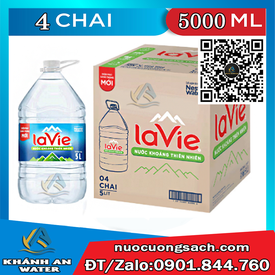 Dịch vụ giao nước tận nơi nước khoáng La Vie bình 5L chính hãng tại Gò Vấp.