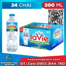 Nước khoáng Lavie chai 500ml thùng 24 chai giao nhanh tại Khánh An Water Gò Vấp