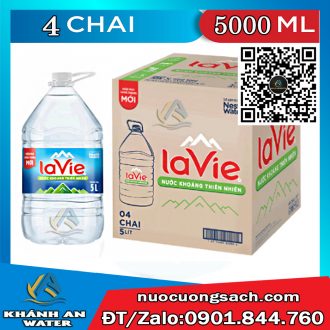 Dịch vụ giao nước tận nơi nước khoáng La Vie bình 5L chính hãng tại Gò Vấp.