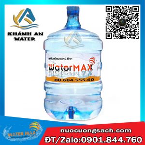 Bình nước tinh khiết Watermax 20L có vòi và úp máy chính hãng tại Khánh An Water