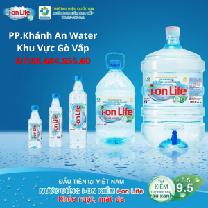 Nước i-on Life bình 19L giao tận nhà hẻm sâu Gò Vấp trong 2 giờ