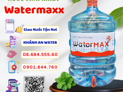 Đại lý nước uống Gò Vấp - Nước tinh khiết Watermaxx bình 20L chính hãng